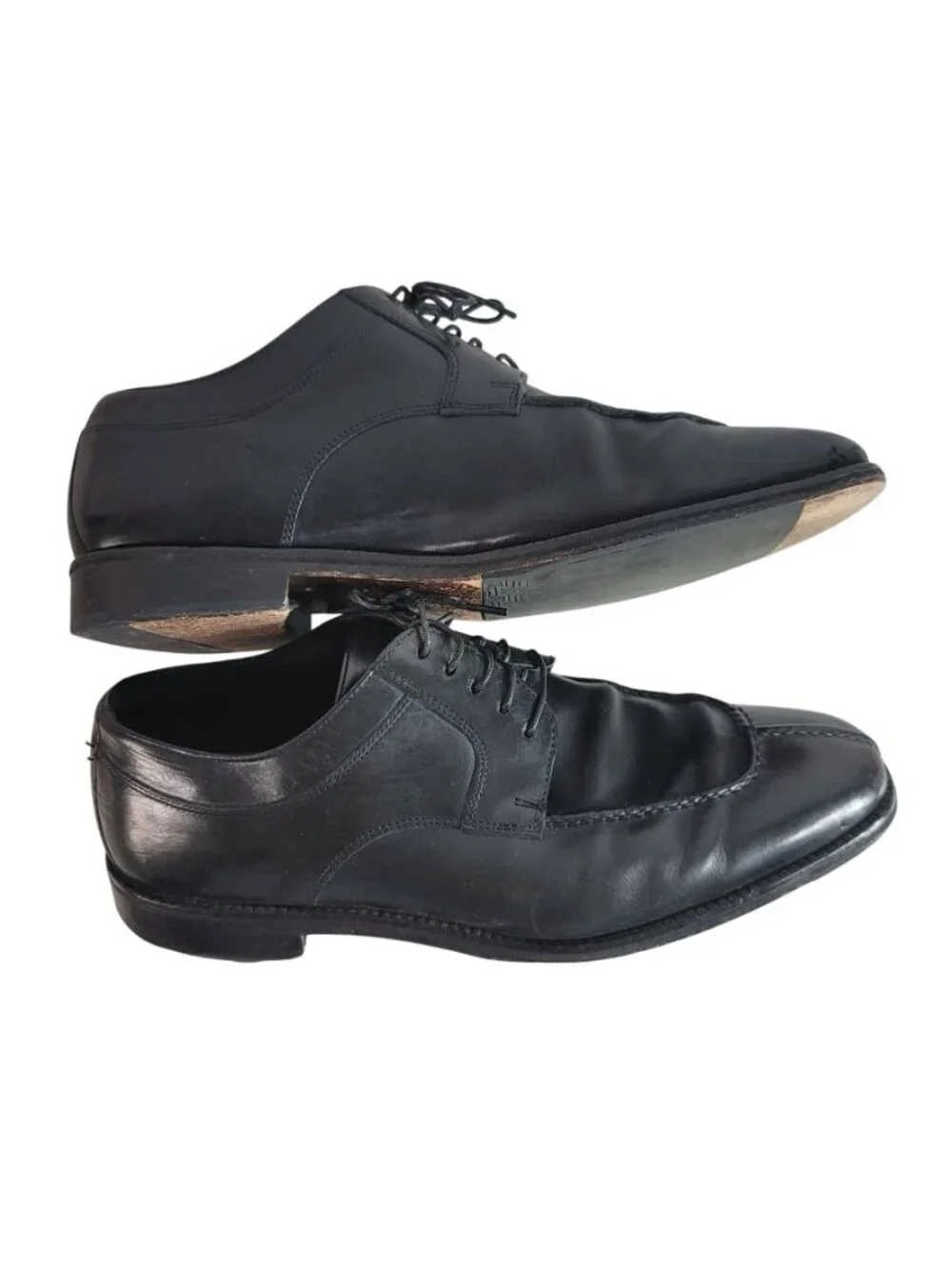 Cole Haan Mens Leather Oxfords Dress Shoes Black Size 10M Lace Up #C01594